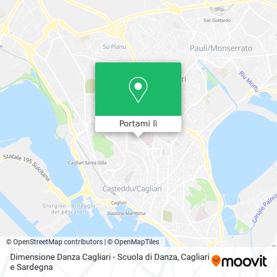 Mappa Dimensione Danza Cagliari - Scuola di Danza