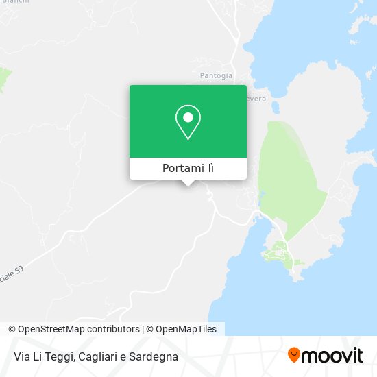 Mappa Via Li Teggi