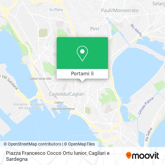Mappa Piazza Francesco Cocco Ortu Iunior