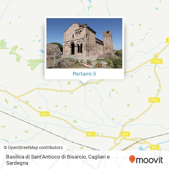 Mappa Basilica di Sant'Antioco di Bisarcio