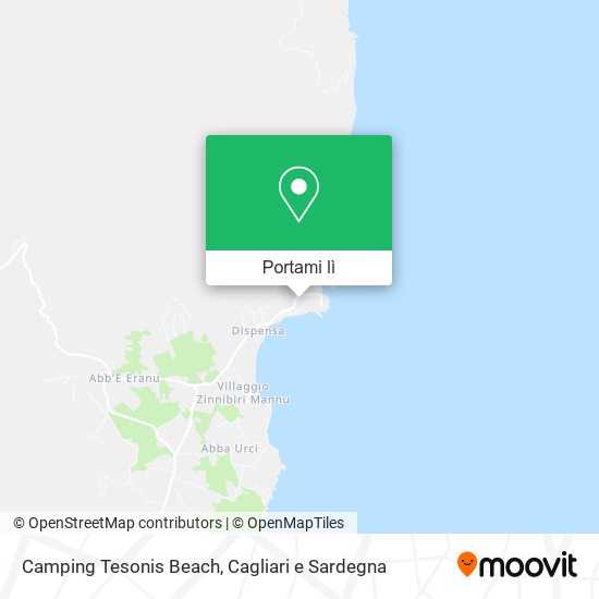 Mappa Camping Tesonis Beach