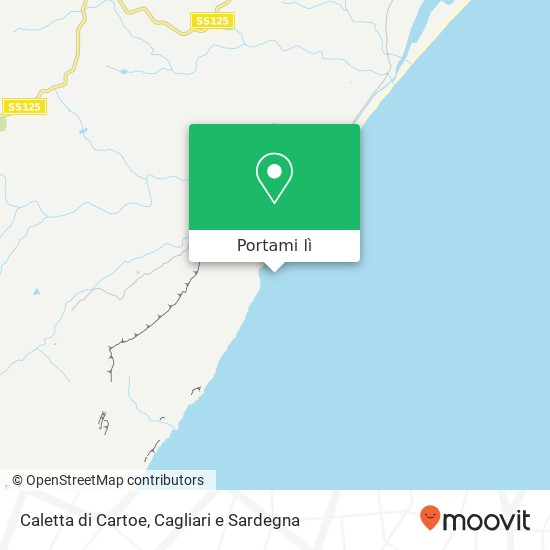 Mappa Caletta di Cartoe