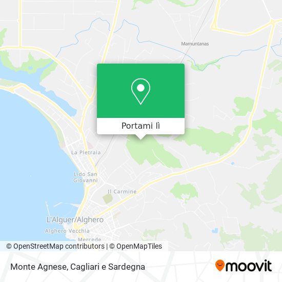 Mappa Monte Agnese