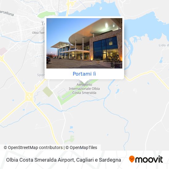 Mappa Olbia Costa Smeralda Airport