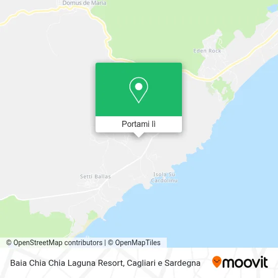Mappa Baia Chia Chia Laguna Resort