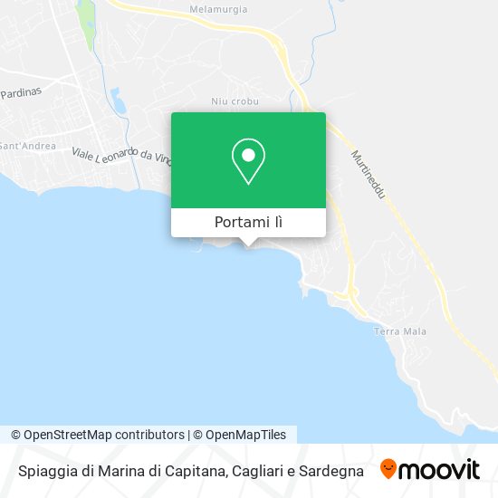 Mappa Spiaggia di Marina di Capitana