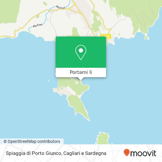 Mappa Spiaggia di Porto Giunco