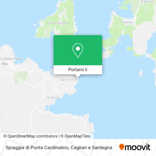 Mappa Spiaggia di Punta Cardinalino