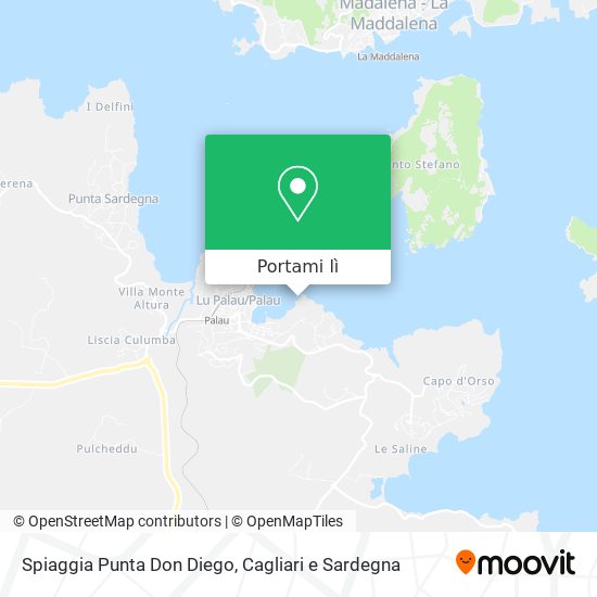 Mappa Spiaggia Punta Don Diego