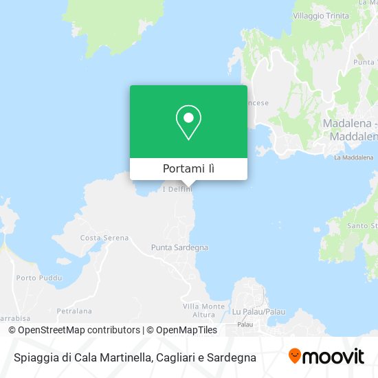 Mappa Spiaggia di Cala Martinella