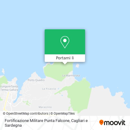 Mappa Fortificazione Militare Punta Falcone