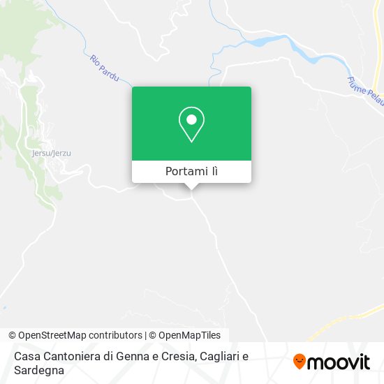 Mappa Casa Cantoniera di Genna e Cresia
