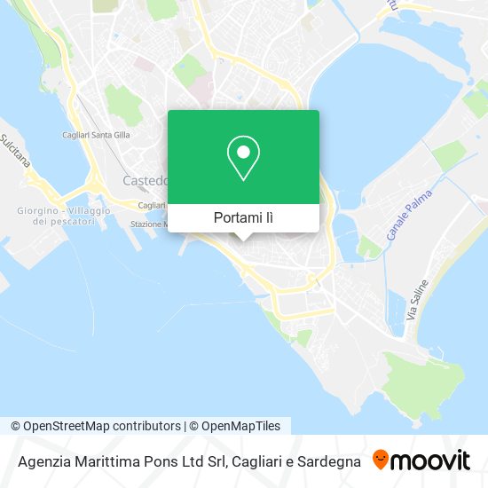 Mappa Agenzia Marittima Pons Ltd Srl