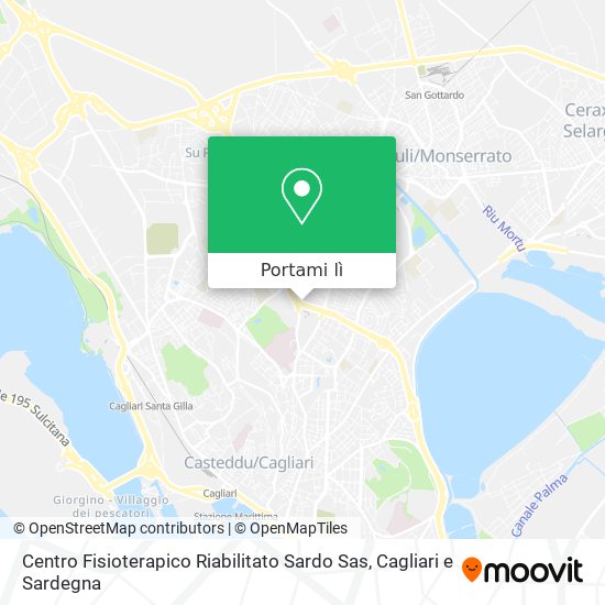 Mappa Centro Fisioterapico Riabilitato Sardo Sas