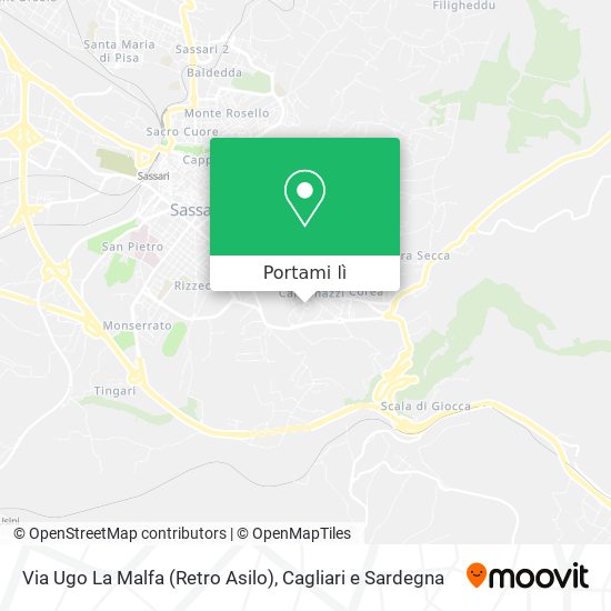 Mappa Via Ugo La Malfa (Retro Asilo)