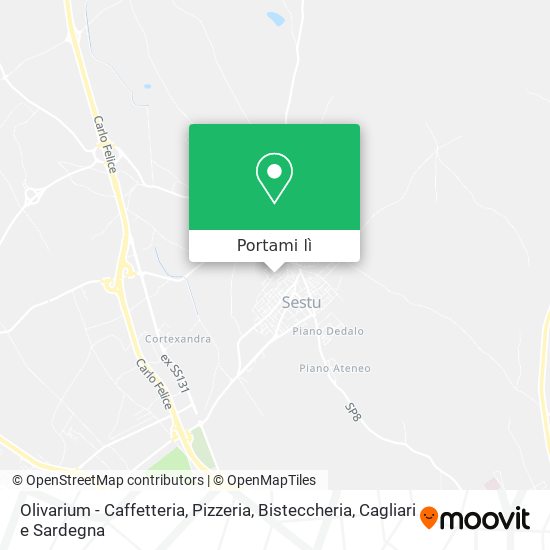Mappa Olivarium - Caffetteria, Pizzeria, Bisteccheria