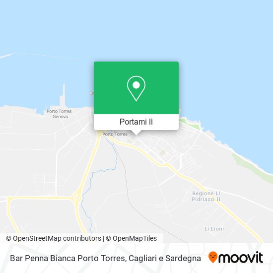 Mappa Bar Penna Bianca Porto Torres