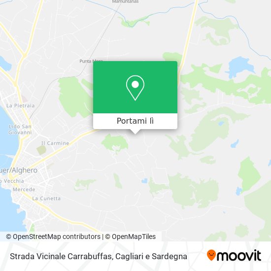 Mappa Strada Vicinale Carrabuffas