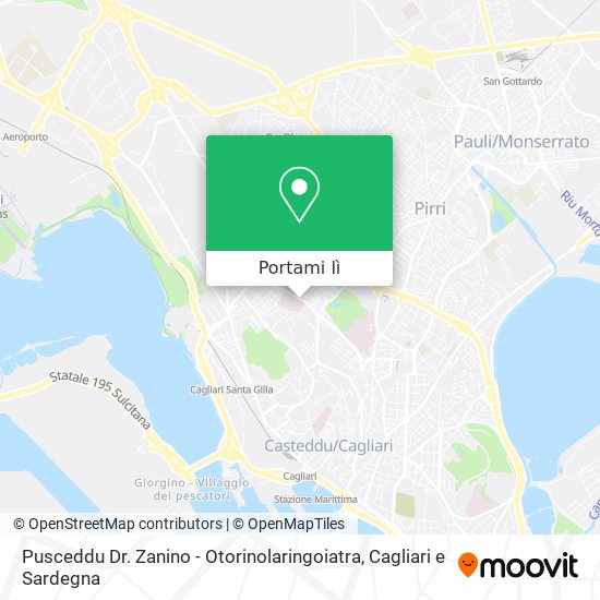 Mappa Pusceddu Dr. Zanino - Otorinolaringoiatra