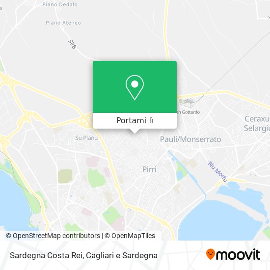 Mappa Sardegna Costa Rei