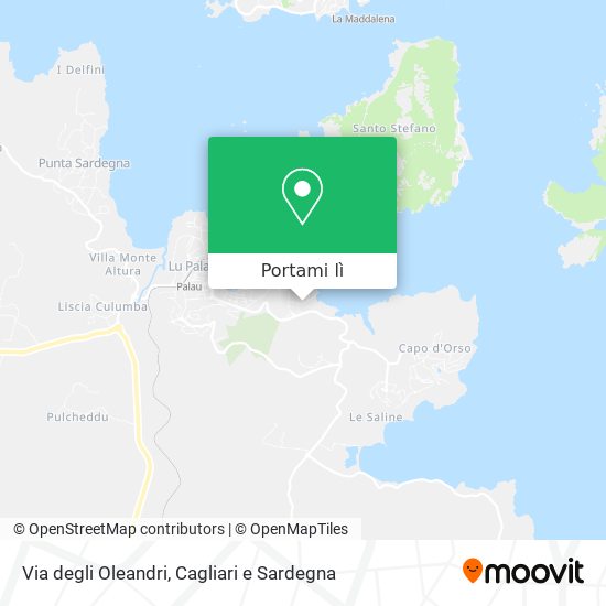 Mappa Via degli Oleandri