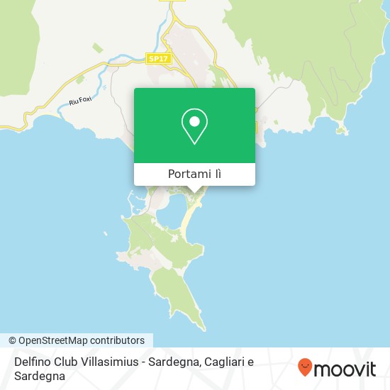 Mappa Delfino Club Villasimius - Sardegna