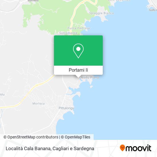 Mappa Località Cala Banana