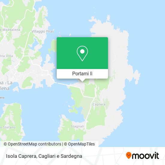 Mappa Isola Caprera