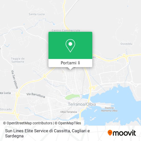 Mappa Sun Lines Elite Service di Cassitta
