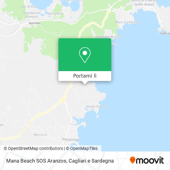 Mappa Mana Beach SOS Aranzos