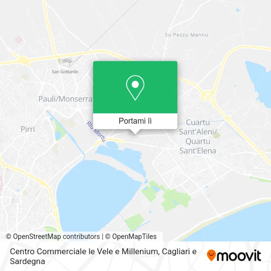 Mappa Centro Commerciale le Vele e Millenium