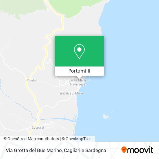 Mappa Via Grotta del Bue Marino