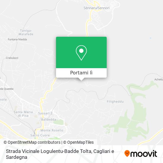 Mappa Strada Vicinale Logulentu-Badde Tolta