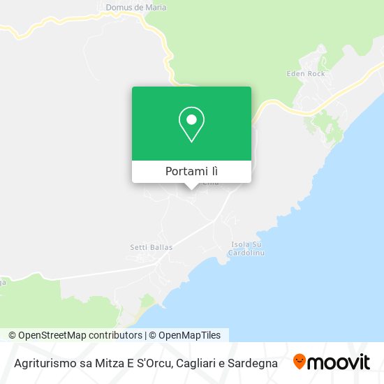 Mappa Agriturismo sa Mitza E S'Orcu