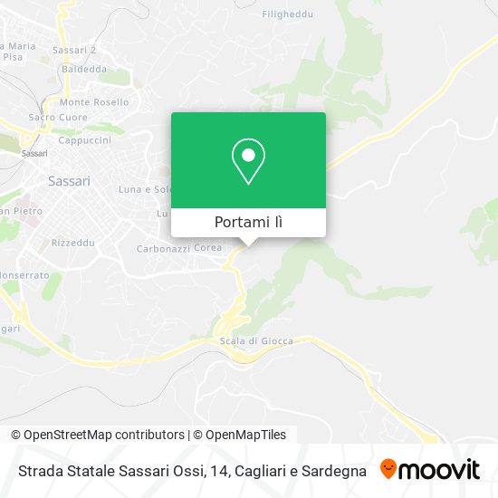 Mappa Strada Statale Sassari Ossi, 14