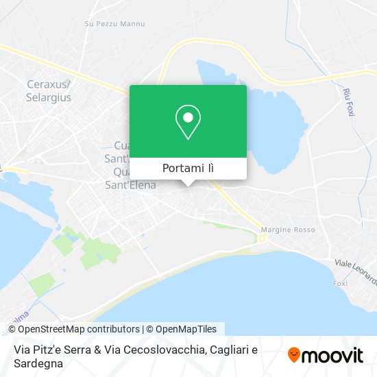 Mappa Via Pitz'e Serra & Via Cecoslovacchia