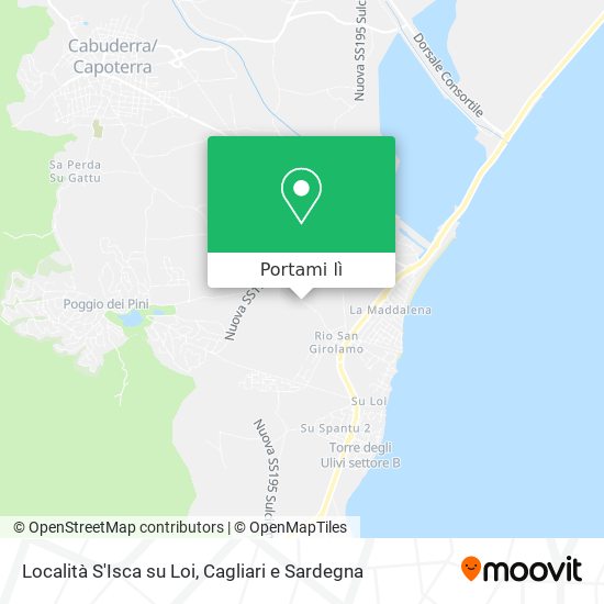 Mappa Località S'Isca su Loi
