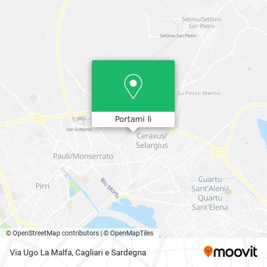 Mappa Via Ugo La Malfa