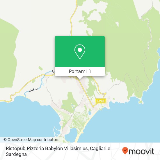 Mappa Ristopub Pizzeria Babylon Villasimius