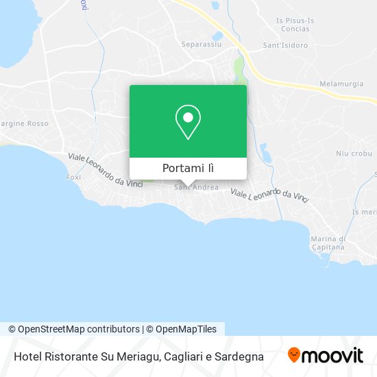 Mappa Hotel Ristorante Su Meriagu