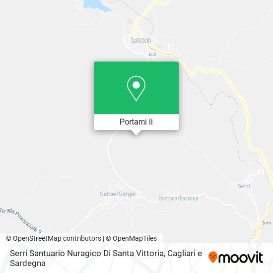 Mappa Serri Santuario Nuragico Di Santa Vittoria