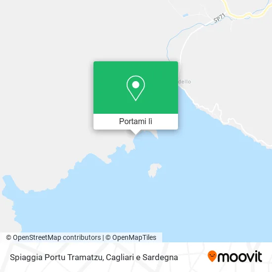 Mappa Spiaggia Portu Tramatzu