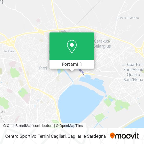 Mappa Centro Sportivo Ferrini Cagliari