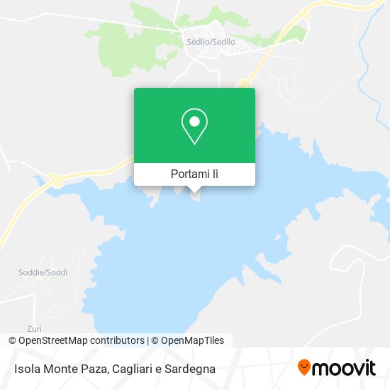 Mappa Isola Monte Paza