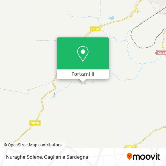 Mappa Nuraghe Solene