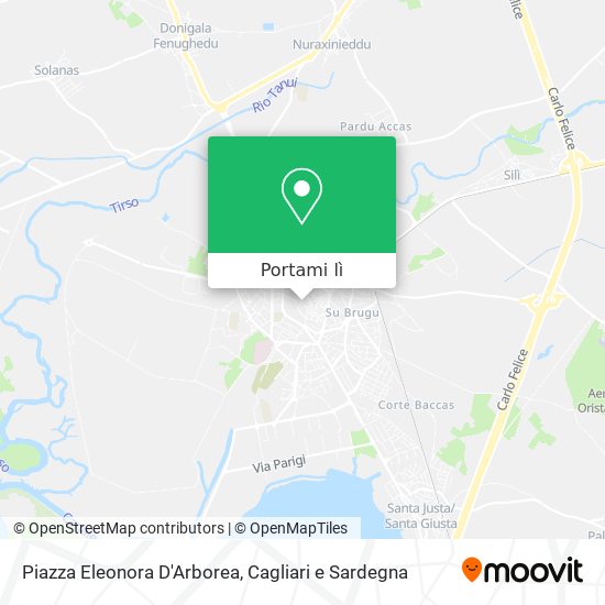 Mappa Piazza Eleonora D'Arborea