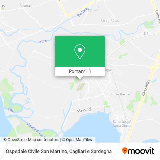 Mappa Ospedale Civile San Martino