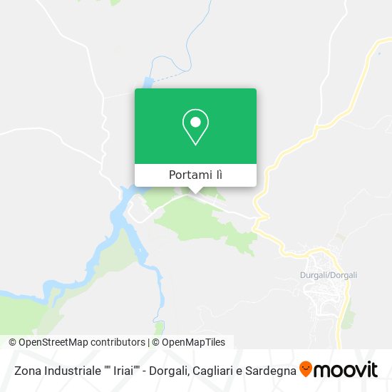 Mappa Zona Industriale "" Iriai"" - Dorgali