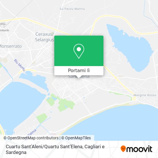 Mappa Cuartu Sant'Aleni / Quartu Sant'Elena