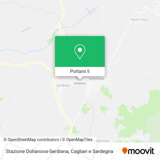 Mappa Stazione Dolianova-Serdiana